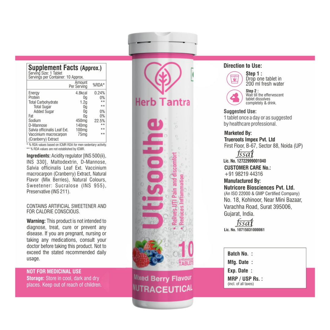 UTISoothe Effervescent Tablet