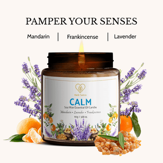 Calm Aromatherapy Candle (Soy Wax)