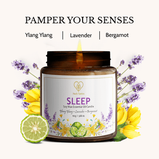 Sleep Aromatherapy Candle (Soy Wax)