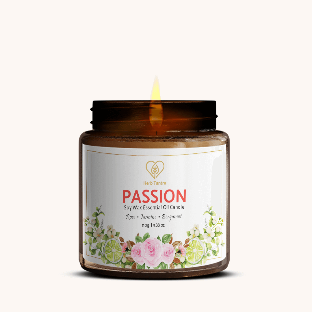 Passion Aromatherapy Candle (Soy Wax)