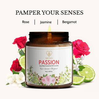 Passion Aromatherapy Candle (Soy Wax)